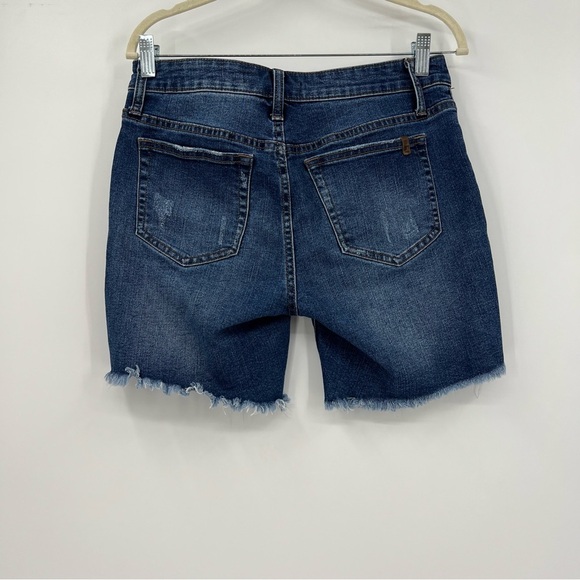 Joe's Jeans Shorts Raw Hem Distressed 7" Inseam Stretchy Size 27 Modest Mid Rise - Picture 5 of 7